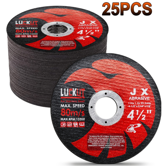 4.5" 115mm Cutting Disc 25PCS - Thin Angle Grinder Cut Off Wheel Metal Steel Flap