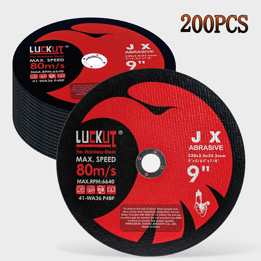 9" 230mm Angle Grinder Cutting Discs 200PCS - Thin Cut Off Wheels Disks for Metal