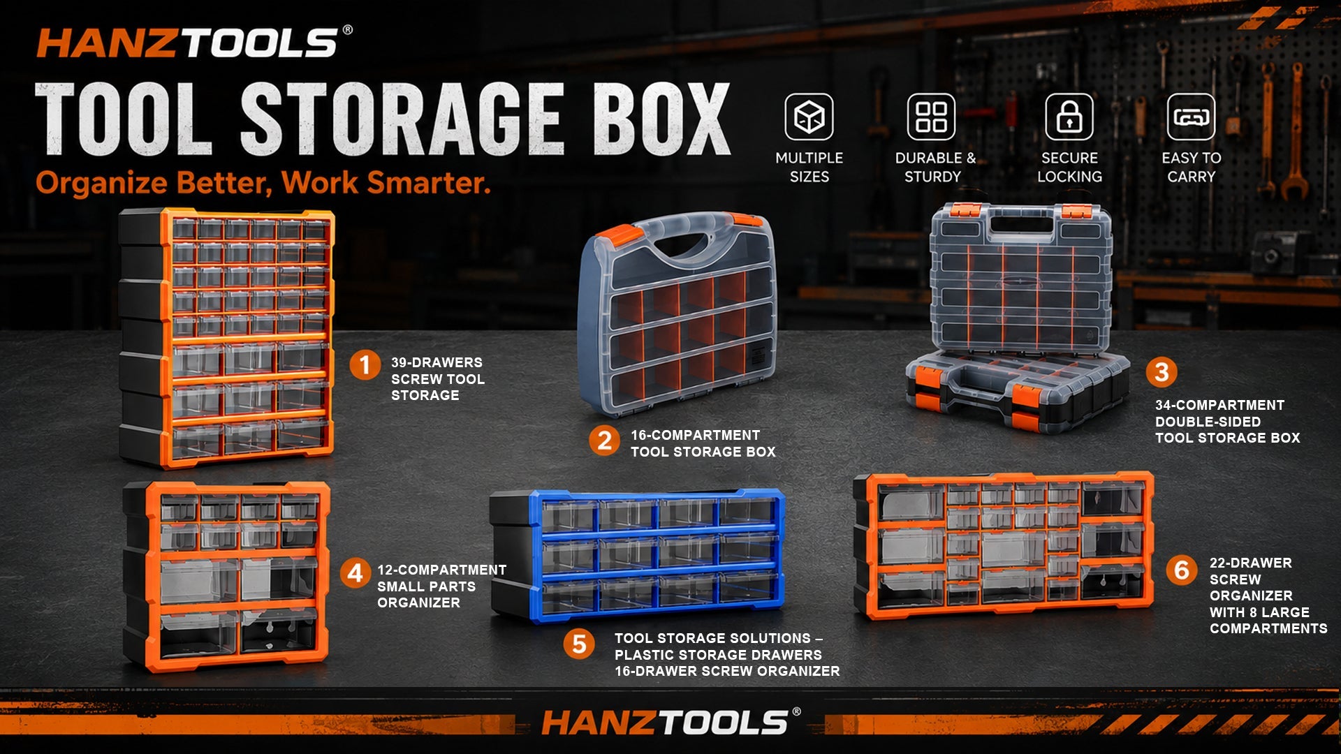Tool Storage Solutions: Keep Your Workspace Organized with HANZTOOLS