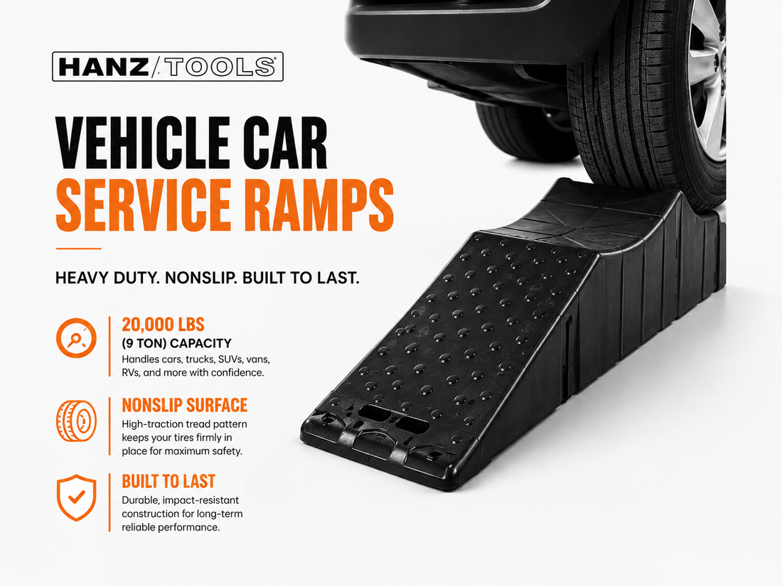 Vehicle Car Service Ramps: 20,000 lbs Heavy Duty 9 Ton Ramps for Safe Vehicle Maintenance