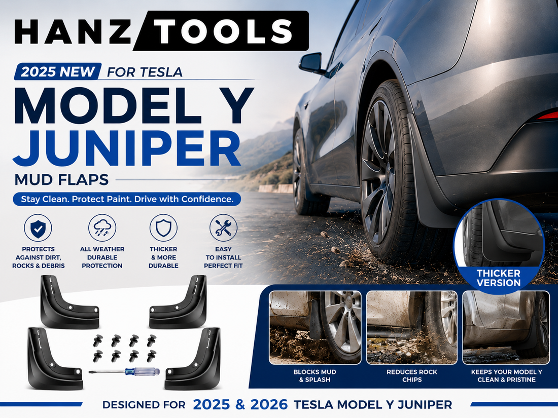 Tesla Model Y Juniper Mud Flaps for 2025 Model Y Exterior Protection