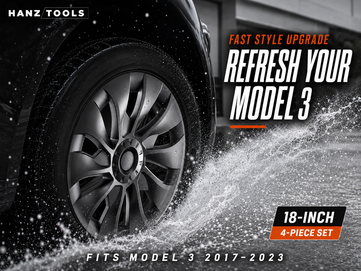18 inch wheel covers for Tesla Model 3