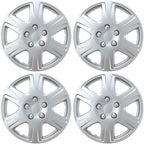 4-Pack 15-Inch Car Wheel Covers for Toyota Corolla – Silver, Corrosion-Free, Impact-Resistant, OEM Replacement