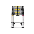 Telescoping Ladders – 6.5-16.5 FT Aluminum Extension Ladder with 2 Triangle Stabilizers, 330 lbs Capacity