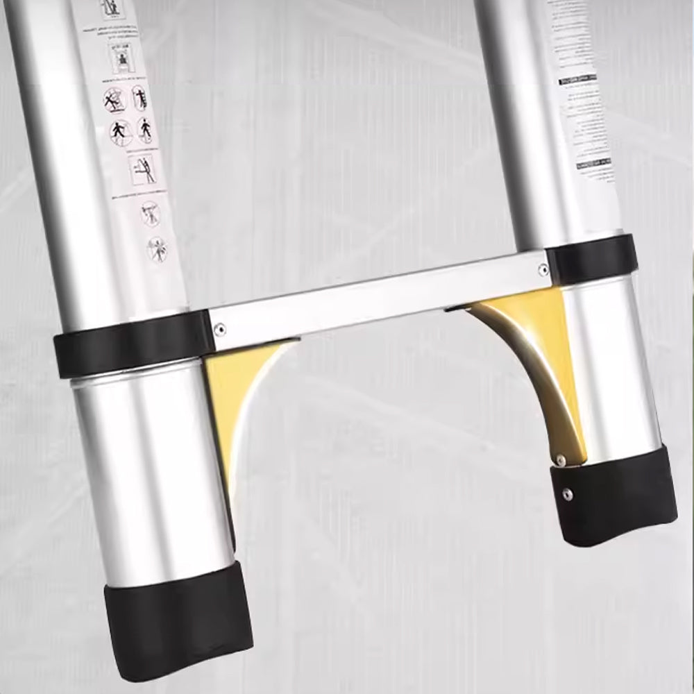 Telescoping Ladders – 6.5-16.5 FT Aluminum Extension Ladder with 2 Triangle Stabilizers, 330 lbs Capacity