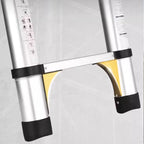 Telescoping Ladders – 6.5-16.5 FT Aluminum Extension Ladder with 2 Triangle Stabilizers, 330 lbs Capacity