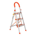 Step Ladders – 3/4 Step Stool, Foldable Aluminum Ladder with Anti-Slip Rubber Hand Grip, 350 lbs Capacity