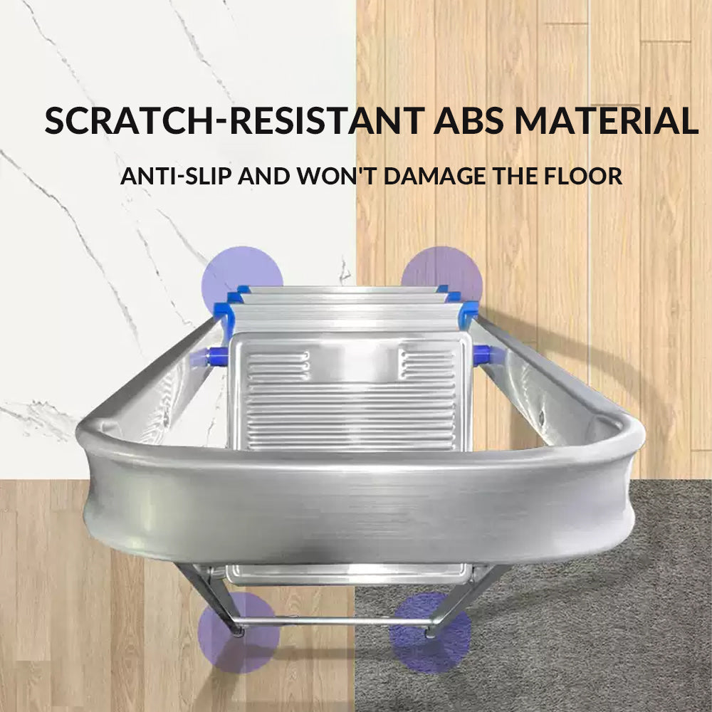 Step Ladders – Aluminum 3 Step Folding Ladder with Anti-Slip, Lightweight, Multi-Purpose | Portable Ladders