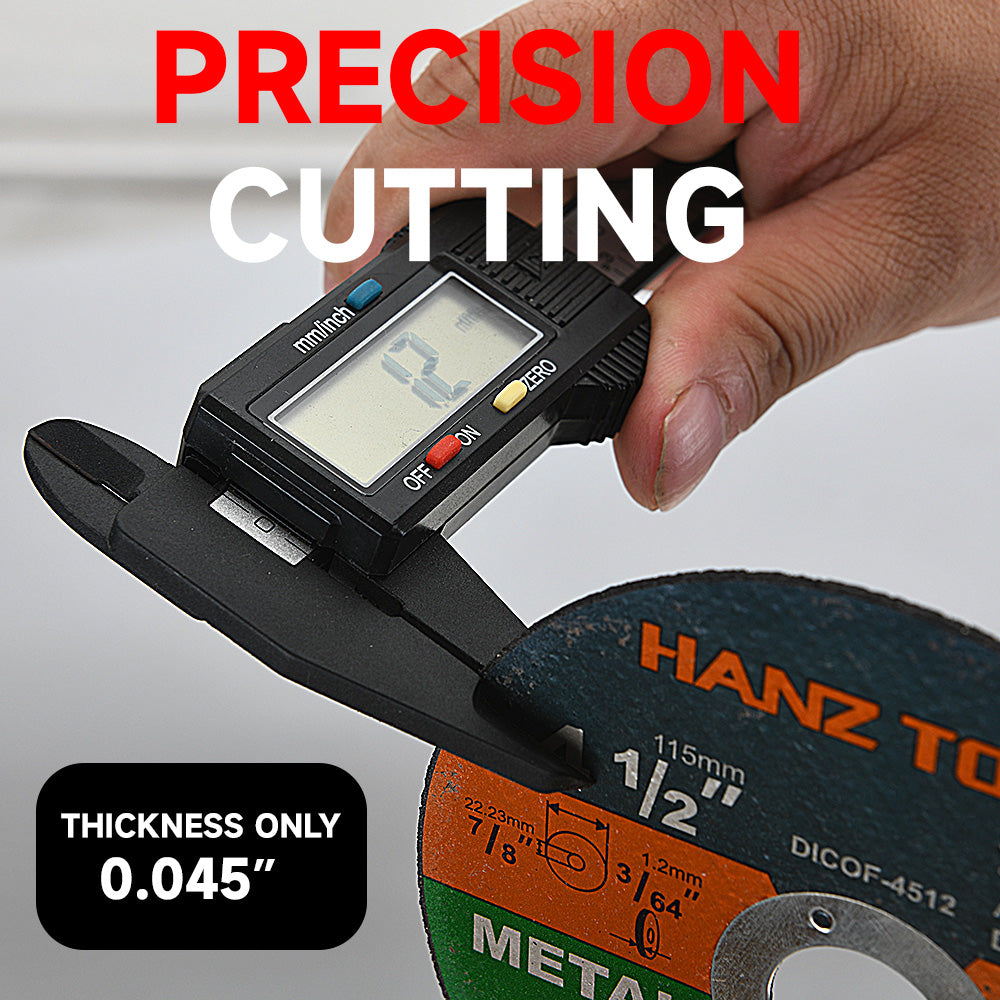 4-1/2" Angle Grinder Cutting Discs – Thin Metal Cutting Wheels for Stainless Steel | 5/10/25 Pack