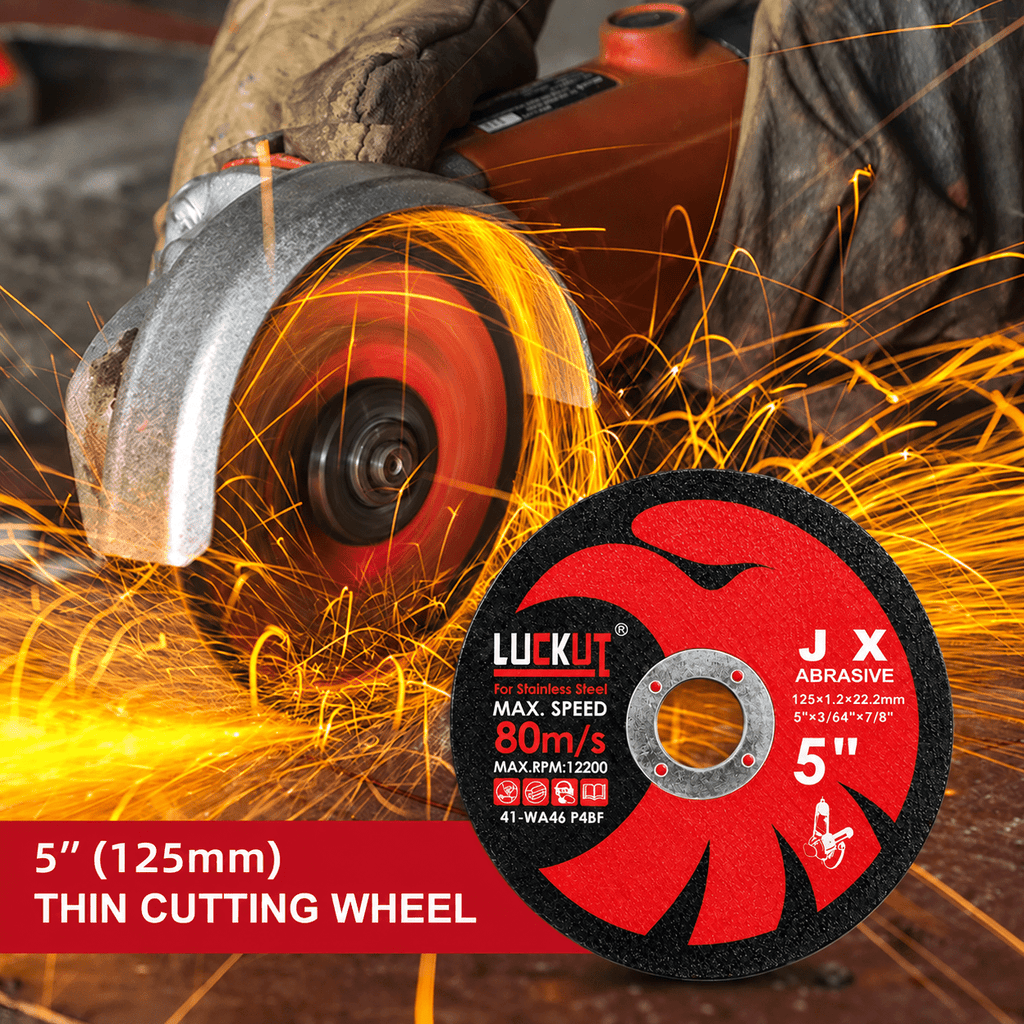 5" / 125mm Angle Grinder Cutting Discs – Thin Metal Cut-Off Wheels for Stainless Steel | 10/25 Pack
