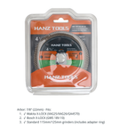 4.5" Diamond Angle Grinder Cutting Discs – Super Thin Tile Blade with Single-Sided Groove for Dry & Wet Cutting Porcelain, Ceramic, Granite, Marble