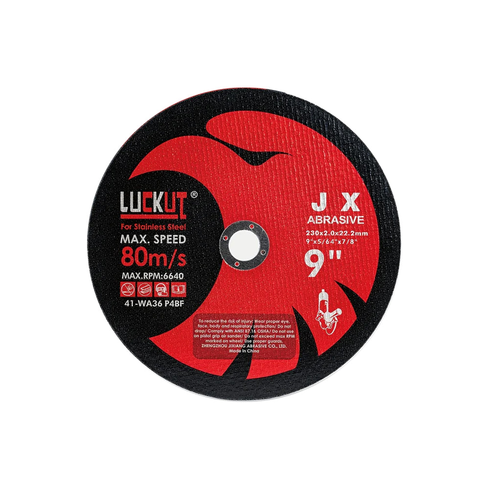 9" / 230mm Angle Grinder Cutting Discs – Thin Metal Cut-Off Wheels for Stainless Steel | 25/50/100/200 Pack