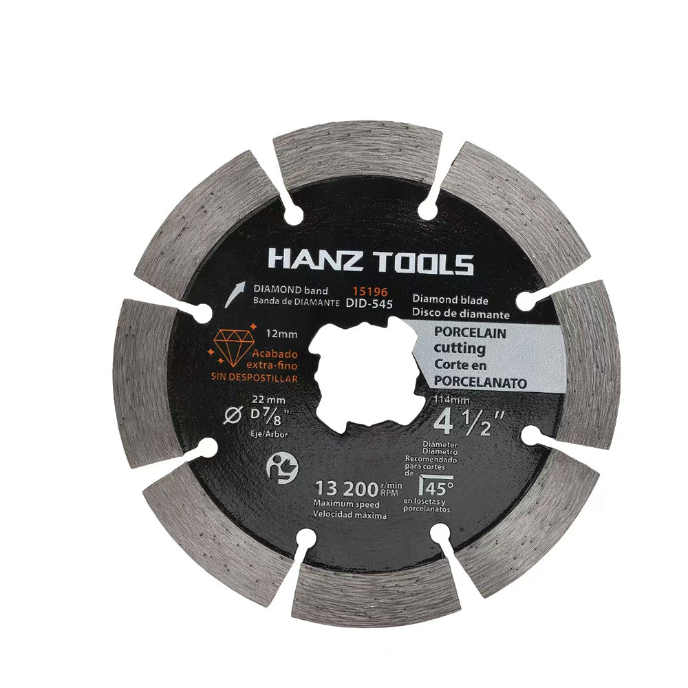 4.5" Diamond Angle Grinder Cutting Discs – Super Thin Tile Blade for Dry & Wet Cutting Porcelain, Ceramic, Granite, Marble