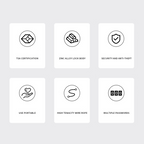 2-Pack TSA Approved Combination Padlock – 4-Digit Resettable Code Travel Locks for Luggage, Suitcase, Backpack, Toolbox, Gym Locker (Black)