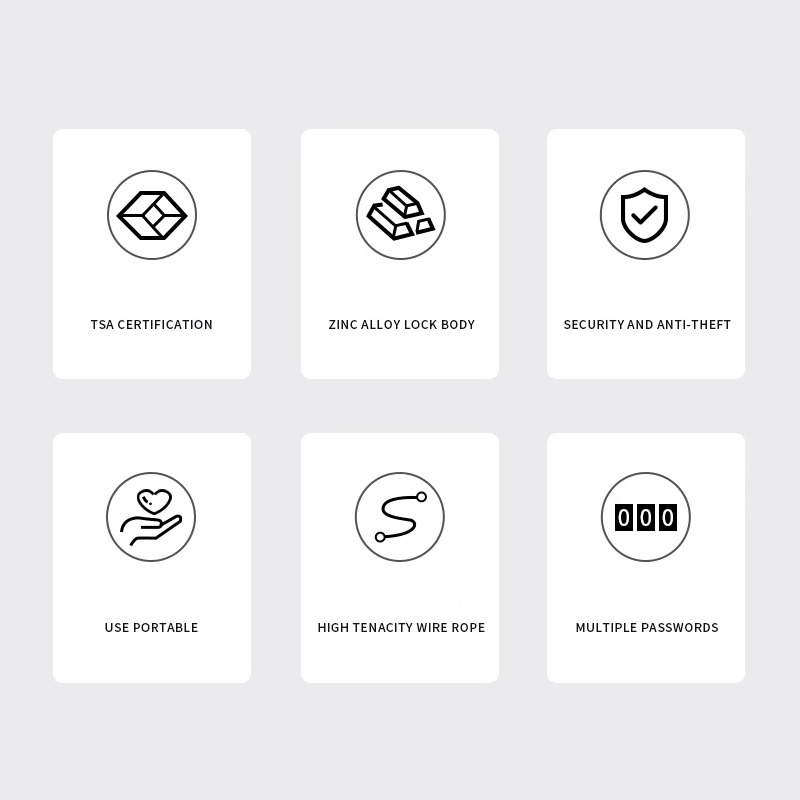 2-Pack TSA Approved Combination Padlock – 4-Digit Resettable Code Travel Locks for Luggage, Suitcase, Backpack, Toolbox, Gym Locker (Black)