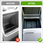 Tesla Model Y Juniper & Model 3 Highland Center Console Organizer – 6Pcs Silicone Storage Kit 2024–2026 with Hidden Box, Smooth Slide & Rear Air Vent Protector