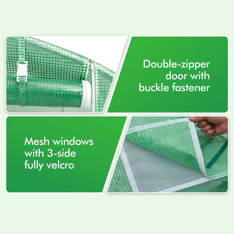 Roll-up Door with Zipper Closure