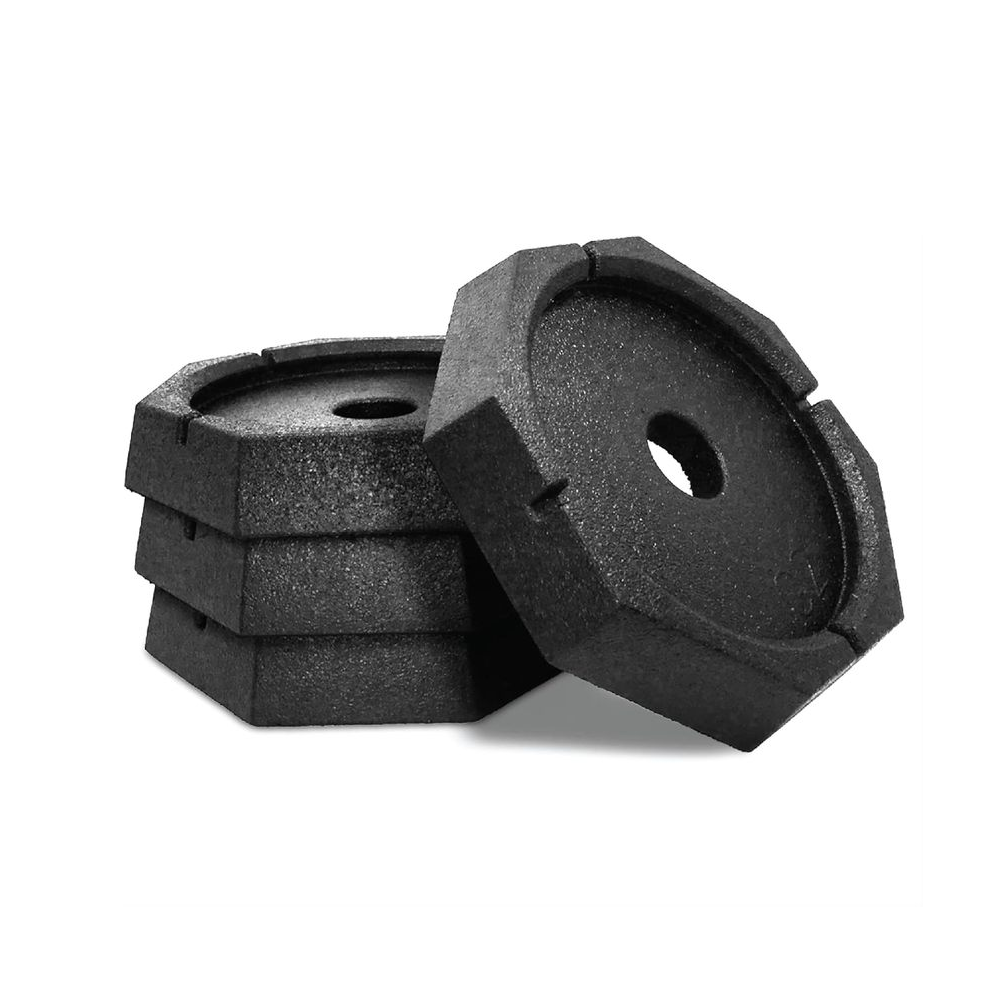 4 Point Block Four-Point RV Leveling Blocks – 9-Inch Round Jack Feet for Stability ...