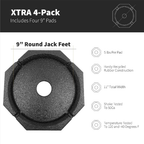 Four-Point RV Leveling Blocks – 9-Inch Round Jack Feet for Stability | Must-Have RV Accessories