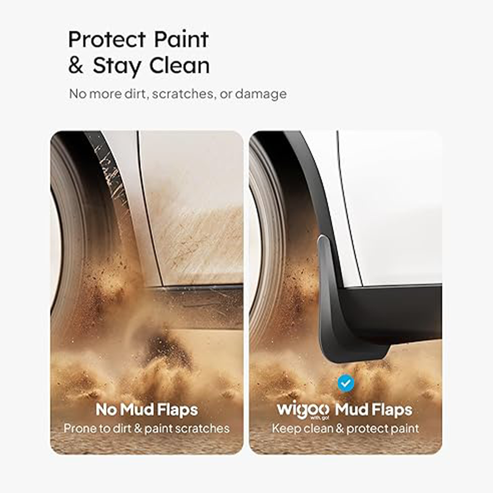 2025 New Tesla Model Y Juniper Accessories Mud Flaps [Stay Clean, Protect Paint] All Weather Guards Body Kits for Tesla New Model Y 2025 2026 Launch, Thicker Version (Set of 4)