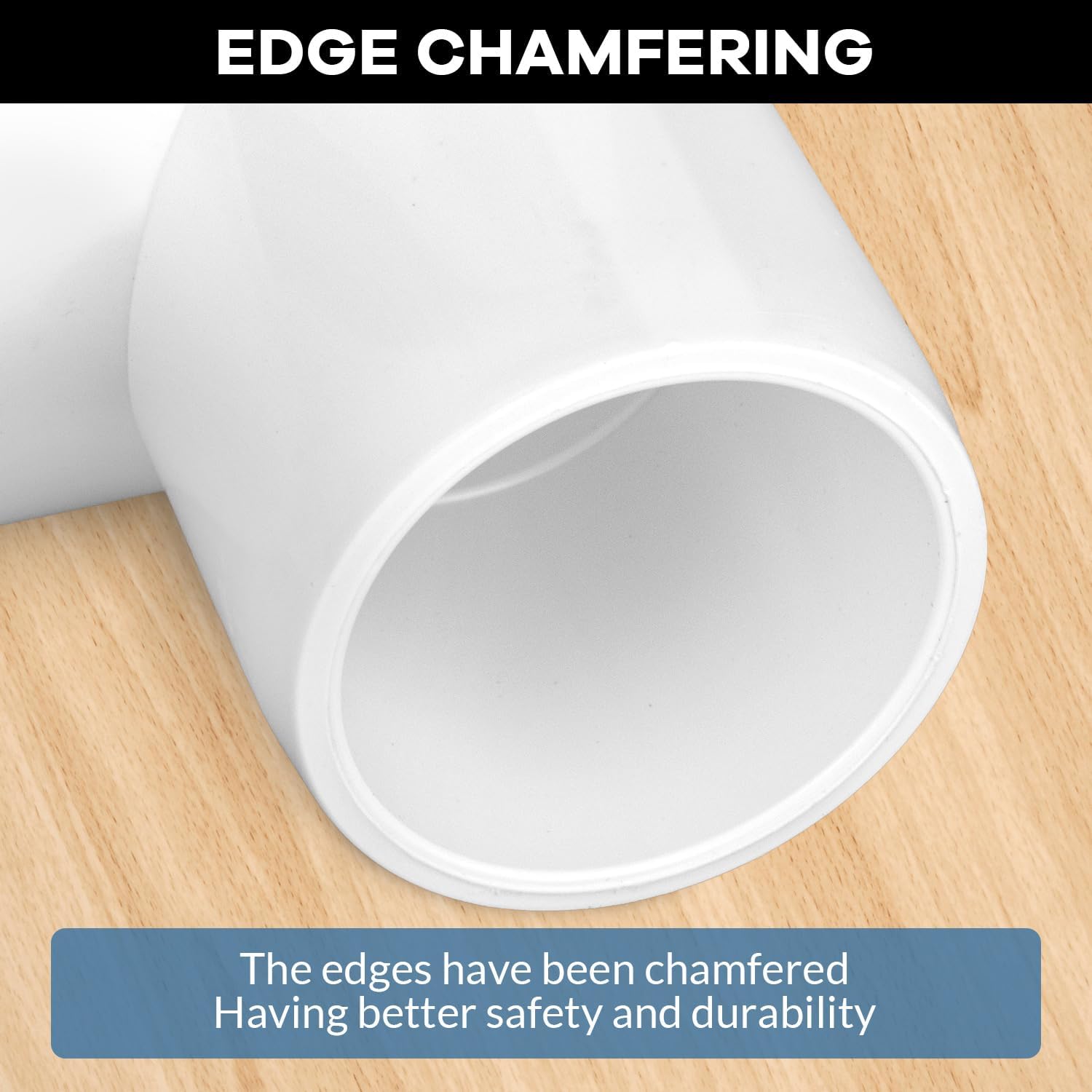 12-Pack 3-Way PVC Tube Connectors – 1" Furniture Grade Elbow & Side Outlet Tees for DIY PVC Furniture, Greenhouse, and Tent Frames