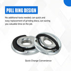 2-Pcs Angle Grinder Nut – 5/8"-11 Thread, Quick-Change Metal Flange Nut for Cutting Discs | Power Tool Accessories