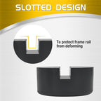 1/2 Pack Slotted Jack Pad 2.83×1.29 in – Heavy-Duty Rubber for Safe Vehicle Lifting