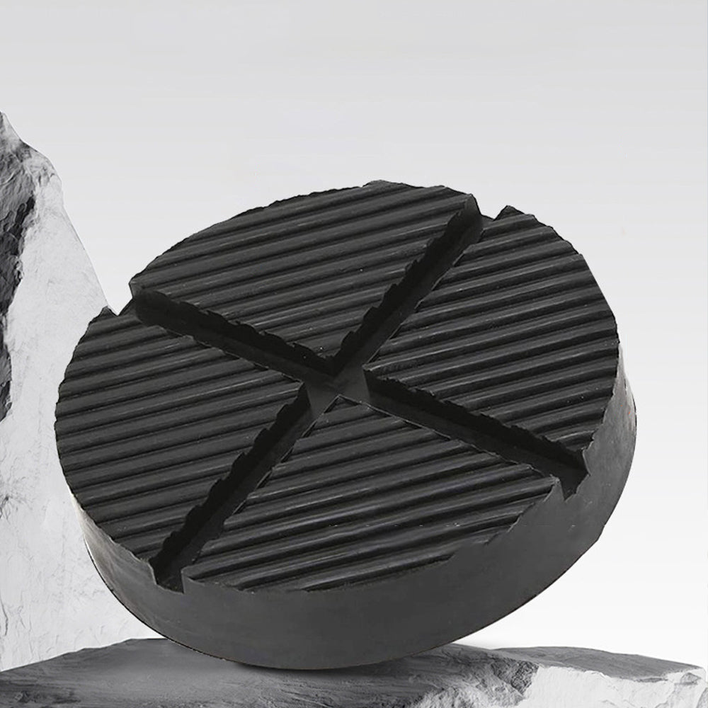 1/2 Set Jack Pad 4.9 in – Universal Slotted Rubber Floor Jack for Pinch Welds & Frame Rails