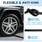 25FT 5/8" Diameter RV Sewer Hose – Black, No-Kink Design with Storage Bag | RV Supplies