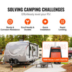 4-Pack RV Jack Blocks – 6000 lbs Capacity Polypropylene Stabilizer Blocks for Trailer, RV & Camper | RV Accessories