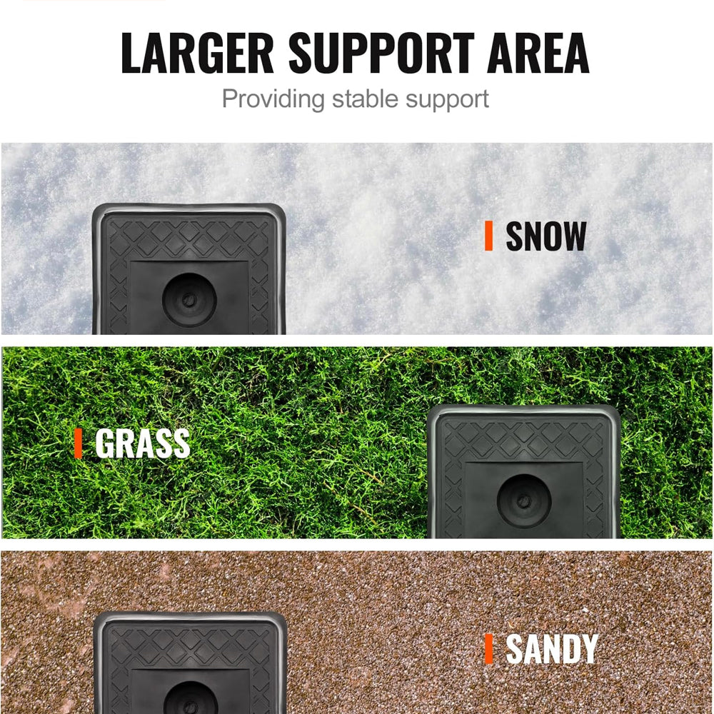 4-Pack RV Jack Blocks – 6000 lbs Capacity Polypropylene Stabilizer Blocks for Trailer, RV & Camper | RV Accessories