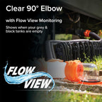 RV Sewer Hose Adapter – Elbow with 360° Rotation & Built-in Gasket | RV Accessories