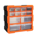 12-Compartment Small Parts Organizer – Removable Bin Drawers for Screws, Bolts, Legos & Crafts | Tool Storage Solutions