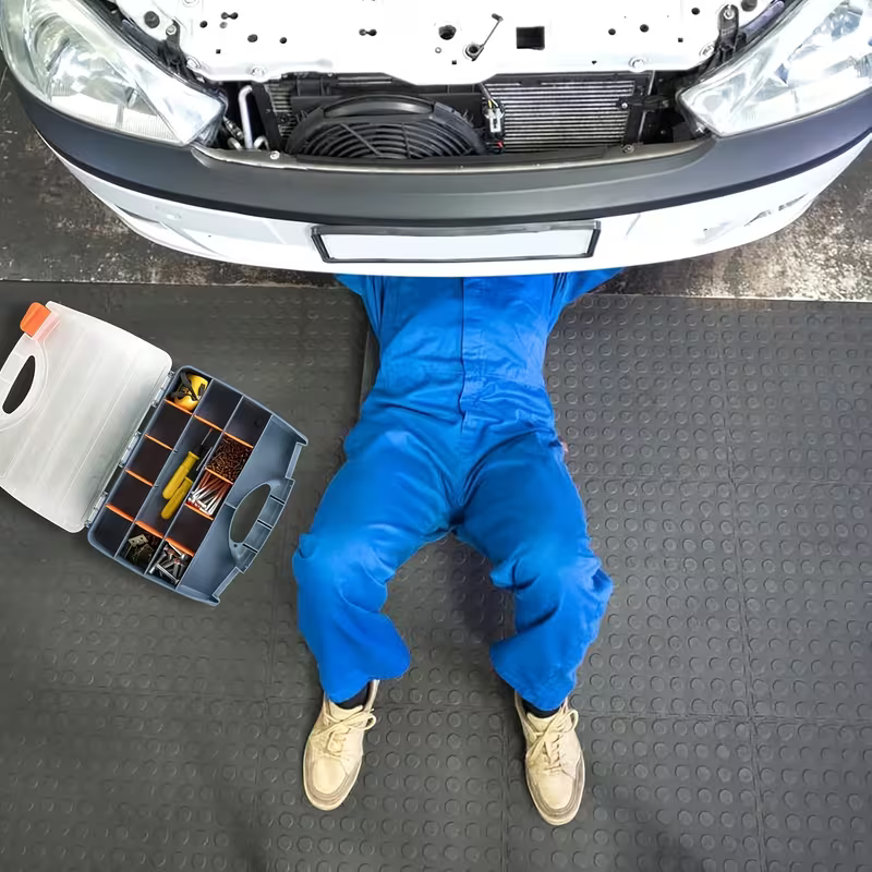 16-Compartment Tool Storage Box – Adjustable Dividers with Transparent Lid & Handle for Screws, Nuts, Bolts | Tool Storage Solutions