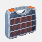 16-Compartment Tool Storage Box – Adjustable Dividers with Transparent Lid & Handle for Screws, Nuts, Bolts | Tool Storage Solutions