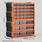 39-Drawer Screw Tool Storage – Stackable Plastic Storage Drawers for Electronics, Hardware, Nuts & Bolts | Tool Storage Solutions