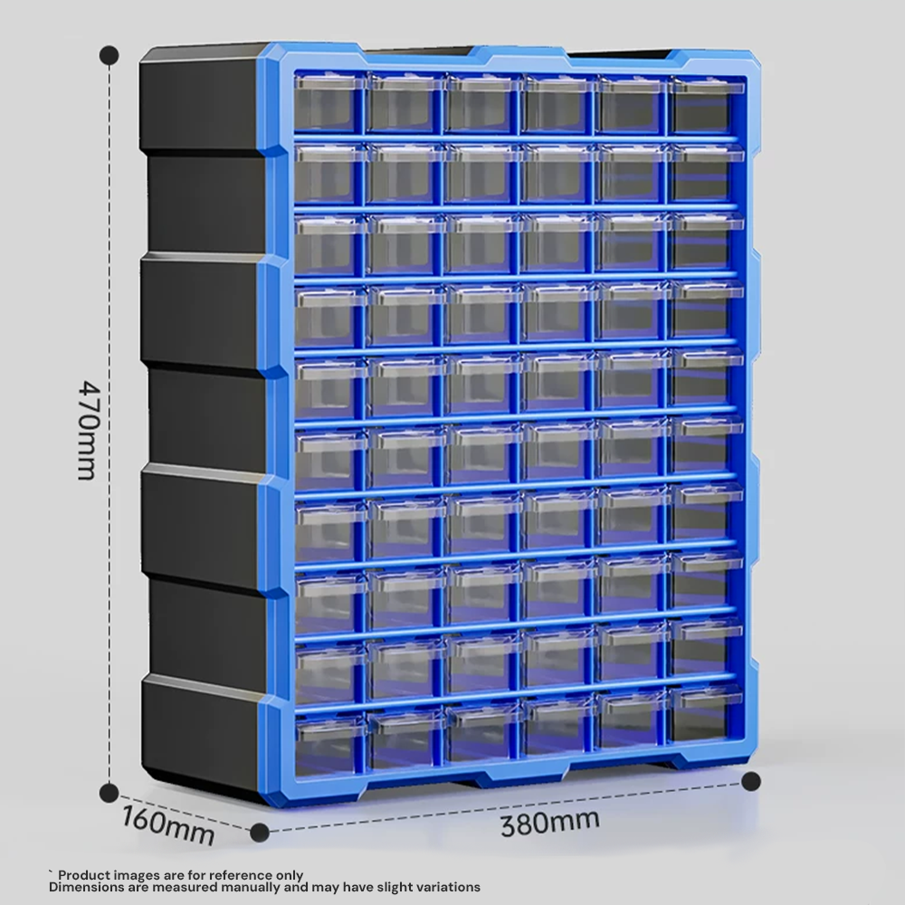Tool Storage Solutions – 60-Drawer Screw Organizer Plastic Storage Cabinet | HANZTOOLS