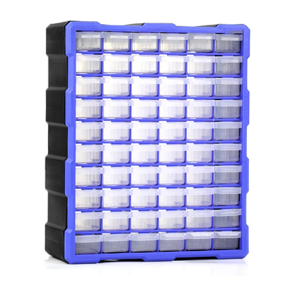 Tool Storage Solutions – 60-Drawer Screw Organizer Plastic Storage Cabinet | HANZTOOLS