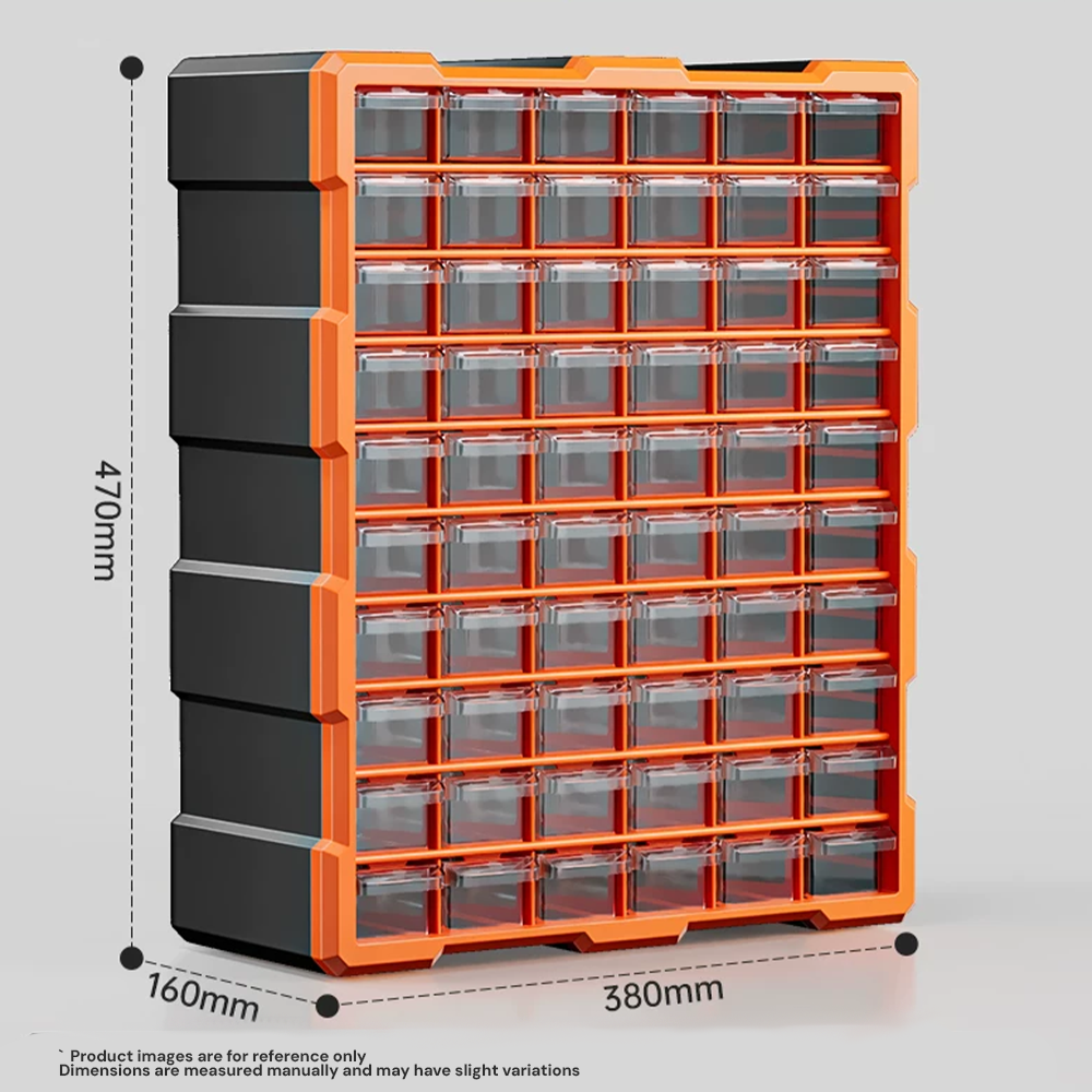 Tool Storage Solutions – 60-Drawer Screw Organizer Plastic Storage Cabinet | HANZTOOLS