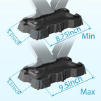 2 Pack RV Stabilizer Jack Pads, Heavy Duty Rubber Scissor Jack Foot Plate Pads, RV Leveling Blocks for Trailer & 5th Wheels, Fits Foot Base 8.75"-9.5" x 5.5"