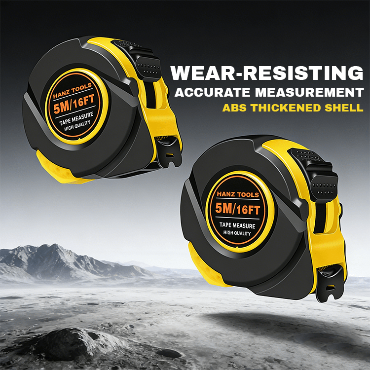 16ft / 5m Measuring Tools – Self-Locking Tape with Dual Metric & Imperial Scales, Durable Steel