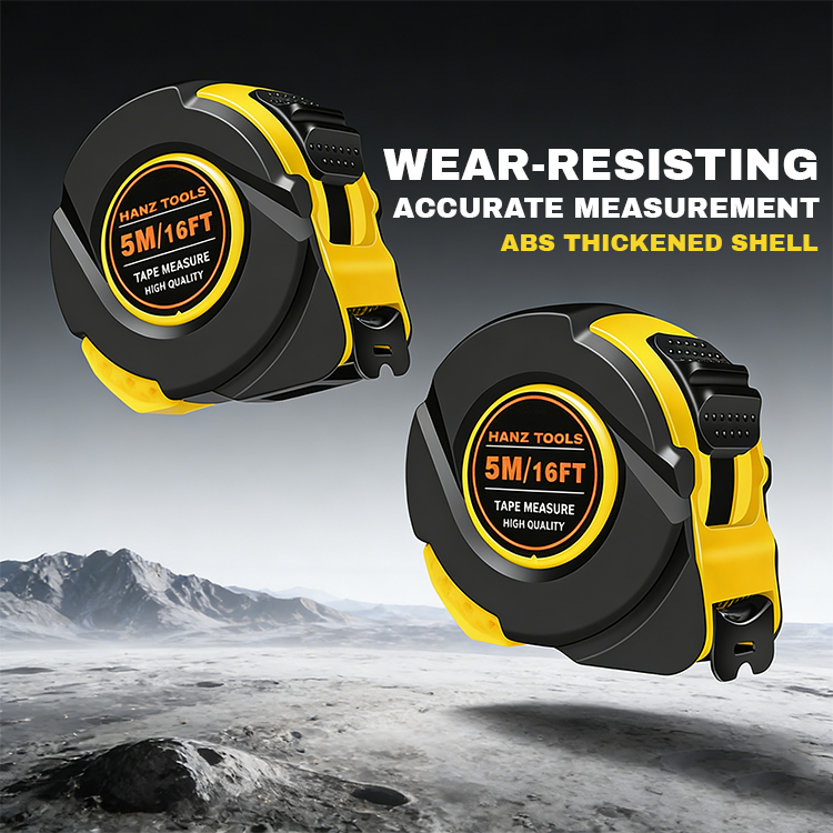 16ft / 5m Measuring Tools – Self-Locking Tape with Dual Metric & Imperial Scales, Durable Steel