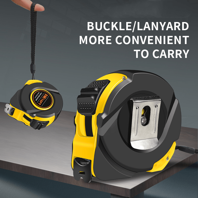 16ft / 5m Measuring Tools – Self-Locking Tape with Dual Metric & Imperial Scales, Durable Steel