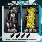 Rear Truck Underseat Storage Box – Heavy Duty 68L Anti-Slip Organizer for Ford F-150 / F-250 / F-350 SuperCrew (2015–2025)