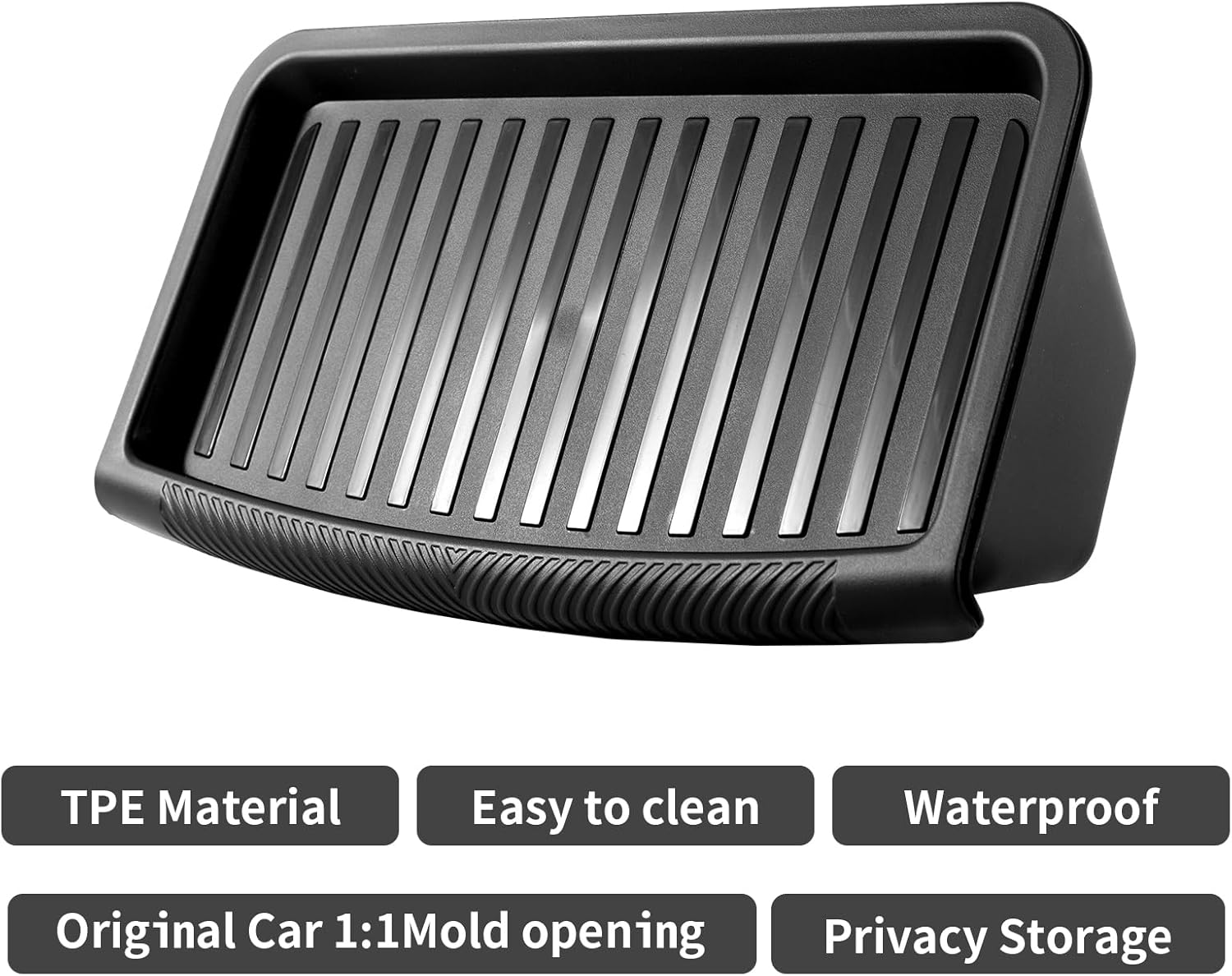 2Pcs Underseat Storage Box – Hidden Organizer Tray for 2025–2026 Tesla Model Y Juniper