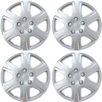 4-Pack 15-Inch Car Wheel Covers for Toyota Corolla – Silver, Corrosion-Free, Impact-Resistant, OEM Replacement