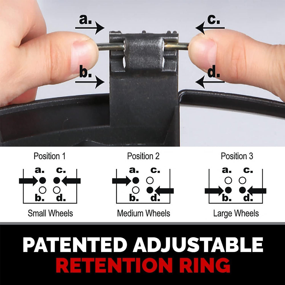 4-Set 16-Inch Spyder Black/Silver Car Wheel Covers – Heavy Duty ABS, Snap-On, Fits Most Cars