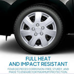 4-Pack 16-Inch Car Wheel Covers for Toyota Camry – Snap-On, Impact-Resistant, OEM Compatible, Durable