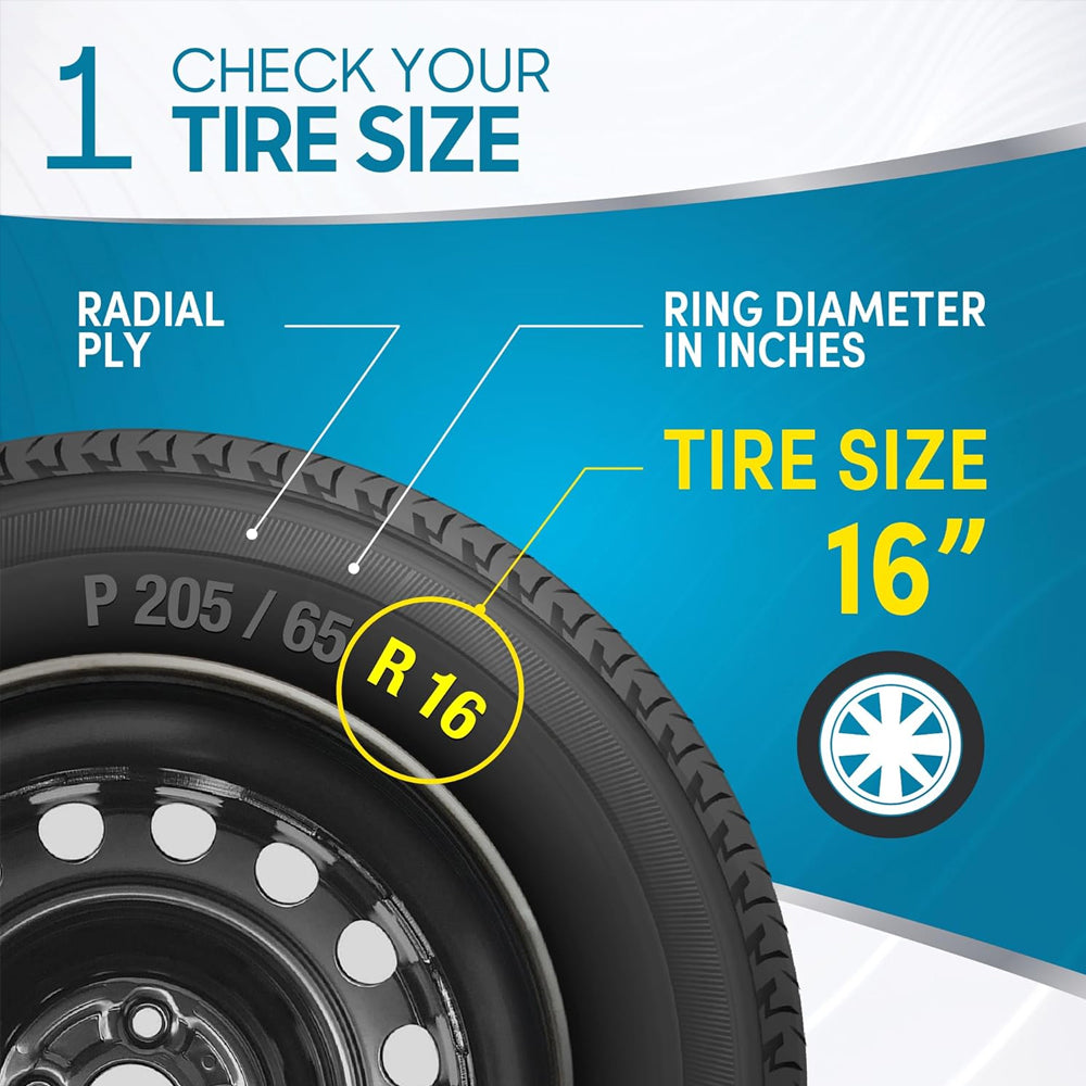 4-Pack 16-Inch Car Wheel Covers for Toyota Camry – Snap-On, Impact-Resistant, OEM Compatible, Durable