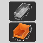 Plastic Storage Drawers – 39-Drawer Tool Storage Solutions Screw Organizer with 9 Large Open Bins | HANZTOOLS